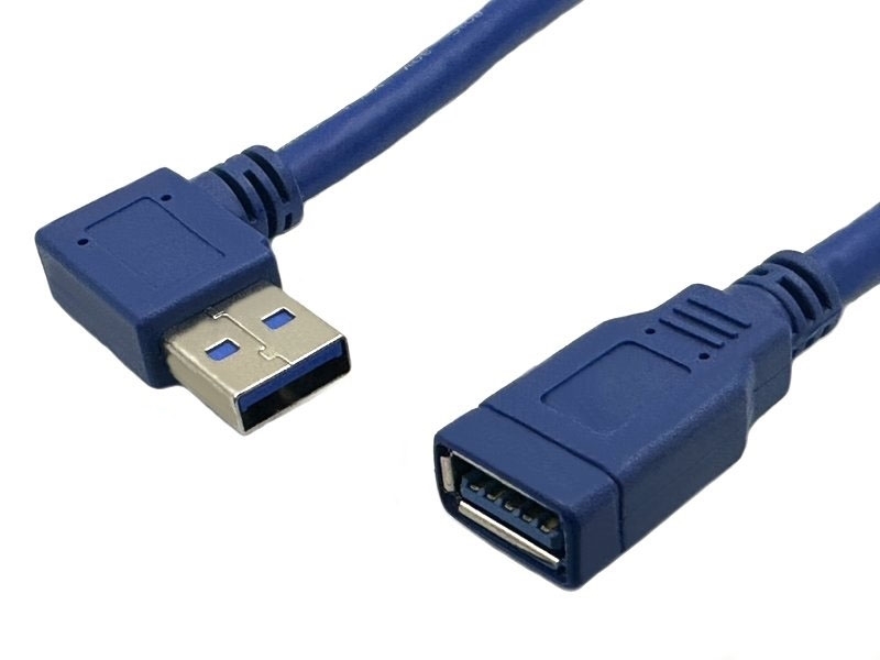 USB3.0 A公90度-A母 傳輸線 30公分